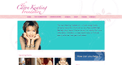 Desktop Screenshot of caronkeating.org